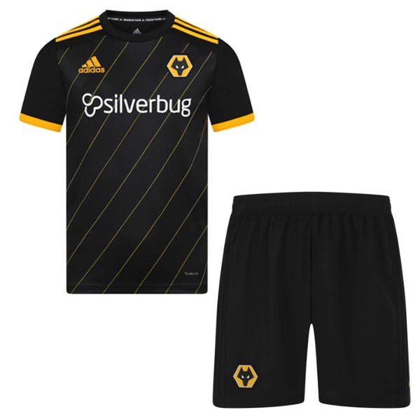 Trikot Wolves Auswarts Kinder 2019-20 Schwarz Fussballtrikots Günstig